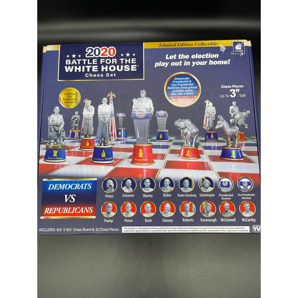 2020 Battle for the White House Chess Set by Bulbhead - Picture 3 of 13